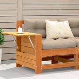  The Living Store Vrtni kavč z blazino voščeno rjava trdna borovina - Vrtni Kavč, (21478534) | Shoptok.si
