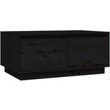  Klubska mizica črna 80x50x35 cm trdna borovina, (20711607) | Shoptok.si