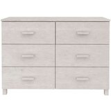  Komoda HAMAR bijela 113 x 40 x 80 cm od masivne borovine | shoptok.hr