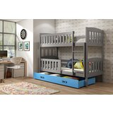 BestBed KREVET NA KAT KUBUS 200X90 S LADICOM (VIE BOJA) - GRAFIT-Plava Cijene