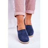 Boto EVENTO Women's Velvet Espadrilles Navy Vulcano | Shoptok.si