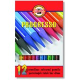  Set pastelnih olovki u lakovanom omotu PROGRESSO - 12-delni Cene