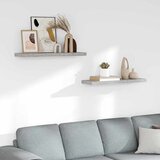  Plutajuće zidne police 2 kom boja betona 80 x 23,5 x 3,8 cm MDF | shoptok.hr