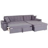 Livetastic sedežna garnitura keaton, siva, z ležiščem | Shoptok.si