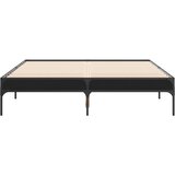  Okvir za krevet crni 135x190 cm konstruirano drvo i metal | shoptok.hr
