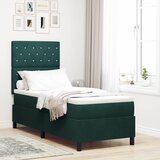  LED Box Spring Krevet Tamnozelena 80 x 200 cm tkanina | shoptok.hr