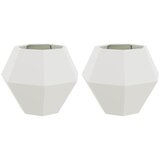  Sadilica 2 pcs Bijelo 75 x 75 x 60 cm Čelik | Eponuda.com
