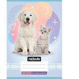NEBULO Speti zvezek za 2. razred, črtasti, A5, 16-32, z živalmi - Priljubljene domače živali | Shoptok.si