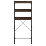  Polica za perilicu rublja boja smeđeg hrasta 67x25x163cm drvena | shoptok.hr
