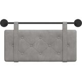  Držeće uzglavlje Zidne Svijetlo siva 90 x 55 x 5 cm Baršun - Svjetlosiva 80 cm bez LED | shoptok.hr
