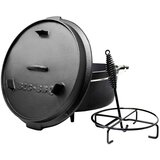 Klarstein Guernsey, vrhunski lonec iz litega železa, 12.0 barbecue lonec, lito železo, nogice, velikost XL/12 qt/13,6 l | Shoptok.si