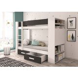 ADRK Pograd GARET za 2 osebi z vzmetnicama 104 cm - BELA-ANTRACIT | Shoptok.si