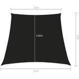  Jedro protiv sunca od tkanine Oxford trapezno 2/4 x 3 m crno | shoptok.hr