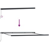  Povlačivi tende Crvena i Crna 450 × 300 cm Platno i Aluminij | shoptok.hr