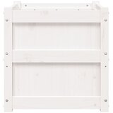  Vrtna sadilica bijela 50 x 50 x 50 cm od masivne borovine | Eponuda.com