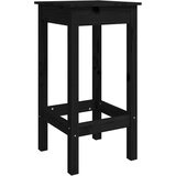  Barske stolice 2 kom crne 40 x 40 x 78 cm od masivne borovine | shoptok.hr