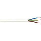 Večžilni vodnik (H03VV-F3G0,75, 10 m, bel, okrogel)