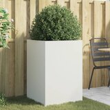 Maison Chic Cvetlično korito - Cvetlični Lonec belo 52x48x75 cm jeklo, (21789135) | Shoptok.si
