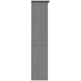 vidaXL Regal za knjige BODO sivi 80x40x172 cm od masivne borovine | shoptok.hr