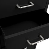  Mobilni ormarić za spise crni 28 x 41 x 109 cm metalni | shoptok.hr