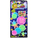  Fluorescentne nalepke za steno - 10 elementov - smeška | Shoptok.si