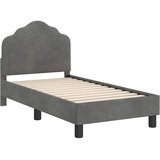  Okvir kreveta za malu djecu s naslonom Tamnosiva 70 x 140 cm | shoptok.hr