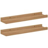  Stenska polica 2 pcs Rjava 40 x 9 x 3 cm Konstruiran les, (5000200421) | Shoptok.si