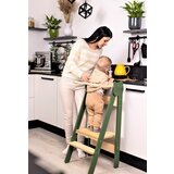 ToddlerInFamily montessori sklopivi pomoćnik (više boja)-natur/zelena | shoptok.hr