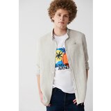 Avva Men's Gray Cotton Linen Buttoned Bottom Classic Collar Dobby Pocket Standard Fit Regular Cut Shirt cene