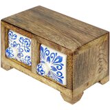 Signes Grimalt Košare, škatle in košarice Stojalo Za Začimbe Z 2 Predali Kostanjeva | Shoptok.si