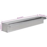  Pravokutna fontana s vodopadom za bazen od nehrđajućeg čelika 60 cm | shoptok.hr