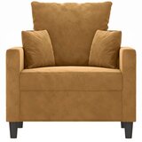 Fotelja smeđa 60 cm baršunasta | shoptok.hr