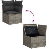  10-dijelni set vrtnih sofa od poliratana s jastucima sivi | shoptok.hr