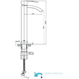 EYN Elegantna pipa za kopalnico 017 | Nov dizajn kopalniške armature za enojni umivalnik | Shoptok.si