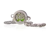 Aromaterapevtska zapestnica – Drevo življenja, 20 mm - Stainless Steal - Majhna pozornost - Birma - Dan žena