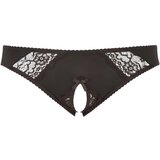Cottelli Plus Size - otvoreni donji dio od čipke (crni) | shoptok.hr