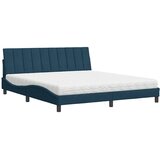  Krevet s madracem Hanko plavi 180x200 cm baršunasti | shoptok.hr