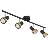 Globo 57917-4G - Spot svetlo MASON 4xGU10/25W/230V crna/zlatna | Eponuda.com