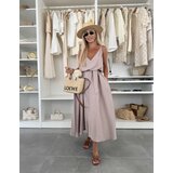 Beloved Ivoria maxi obleka iz viskoze blush | Shoptok.si