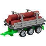  Zeleni poljoprivredni traktor s prikolicom za trupce 47 cm | shoptok.hr