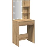  Toaletni stolić s LED svjetlima boja hrasta artisan 60x40x140cm | shoptok.hr