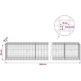  Gabion s žicom debljine 3 5 mm i mrežom 5x10 cm 850x50x50 cm - 50 cm 50 cm 850 cm | shoptok.hr