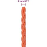 vidaXL radno uže narančasto 8 mm 250 m od polipropilena | shoptok.hr