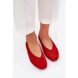 Boto Classic Ballet Flats Made Of Eco Suede Red Osallin | shoptok.hr
