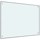  Zaštita od prskanja bijela 80 x 60 cm kaljeno staklo | shoptok.hr