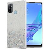 Cadorabo Ohišje, združljivo z Oppo A53 in prozorna z bleščicami - Zaščitni ovitek iz prožnega silikona TPU s svetlečimi bleščicami, (20860198) | Shoptok.si