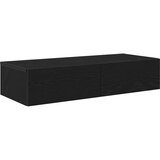 vidaXL Zidna polica s ladicama crna 80x33x17 cm izrađeno drvo | shoptok.hr