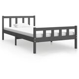 Maison Chic Posteljni okvir - Enojna postelja - Postelja za odrasle siv iz trdnega lesa 100x200 cm-J9010, (21762846) Cene