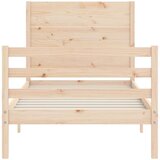  Posteljni okvir z vzglavjem 2FT6 trden les | Shoptok.si
