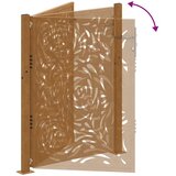  Vrtna vrata 100x150 cm Čelik otporan na vremenske uvjete Dizajn plamena | shoptok.hr